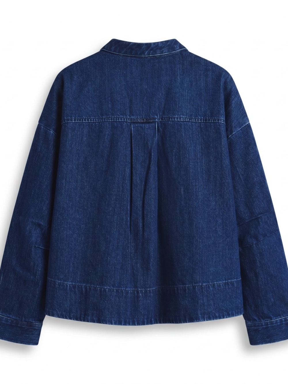Scoop Women's and Women's Plus Cropped Oversized Button-Down Shirt/Jacket - Picture 2 of 2